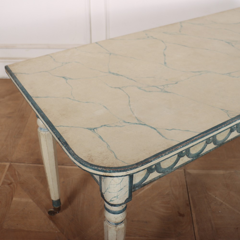 English Painted Console Table View V