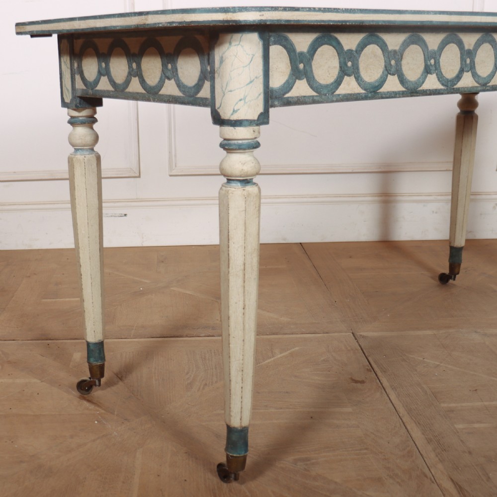 English Painted Console Table View VI
