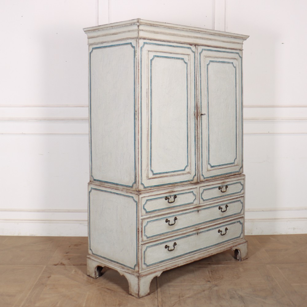 English Painted Linen Press