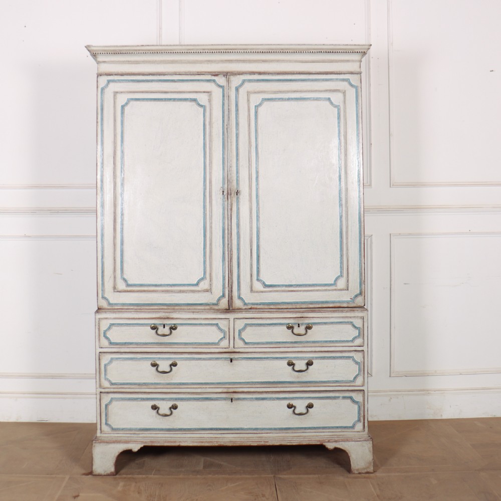 English Painted Linen Press View II