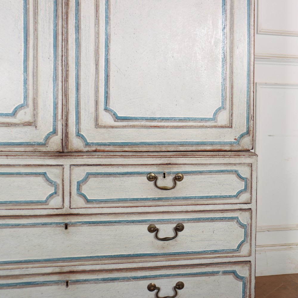 English Painted Linen Press View V