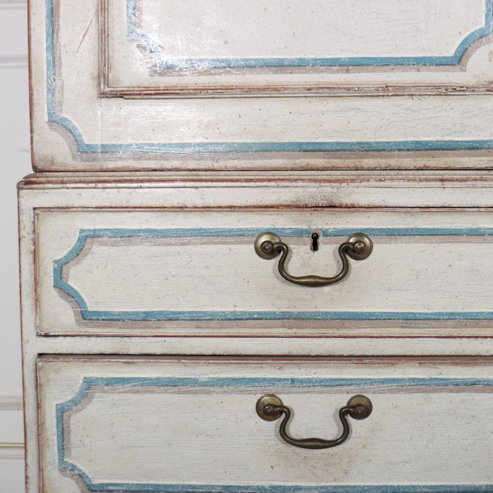 English Painted Linen Press View IX