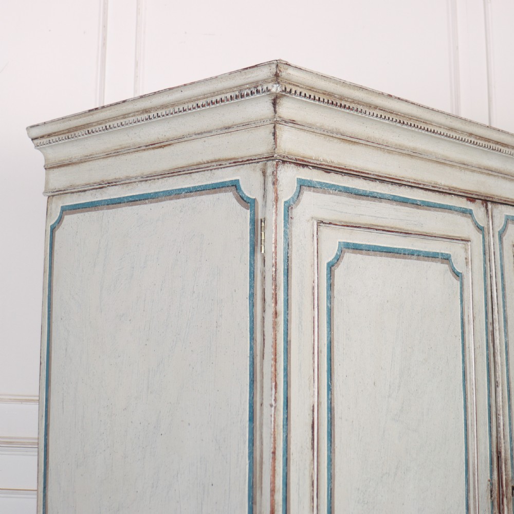English Painted Linen Press View XIV