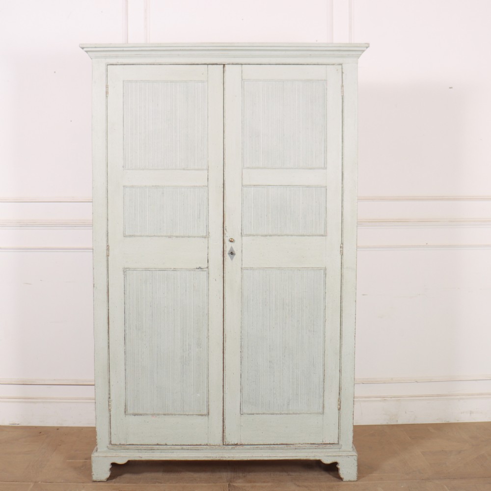 French Painted Linen Cupboard