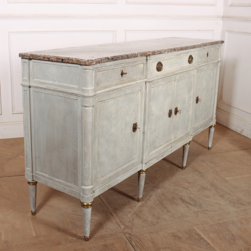 French Marble Top Sideboard View XII