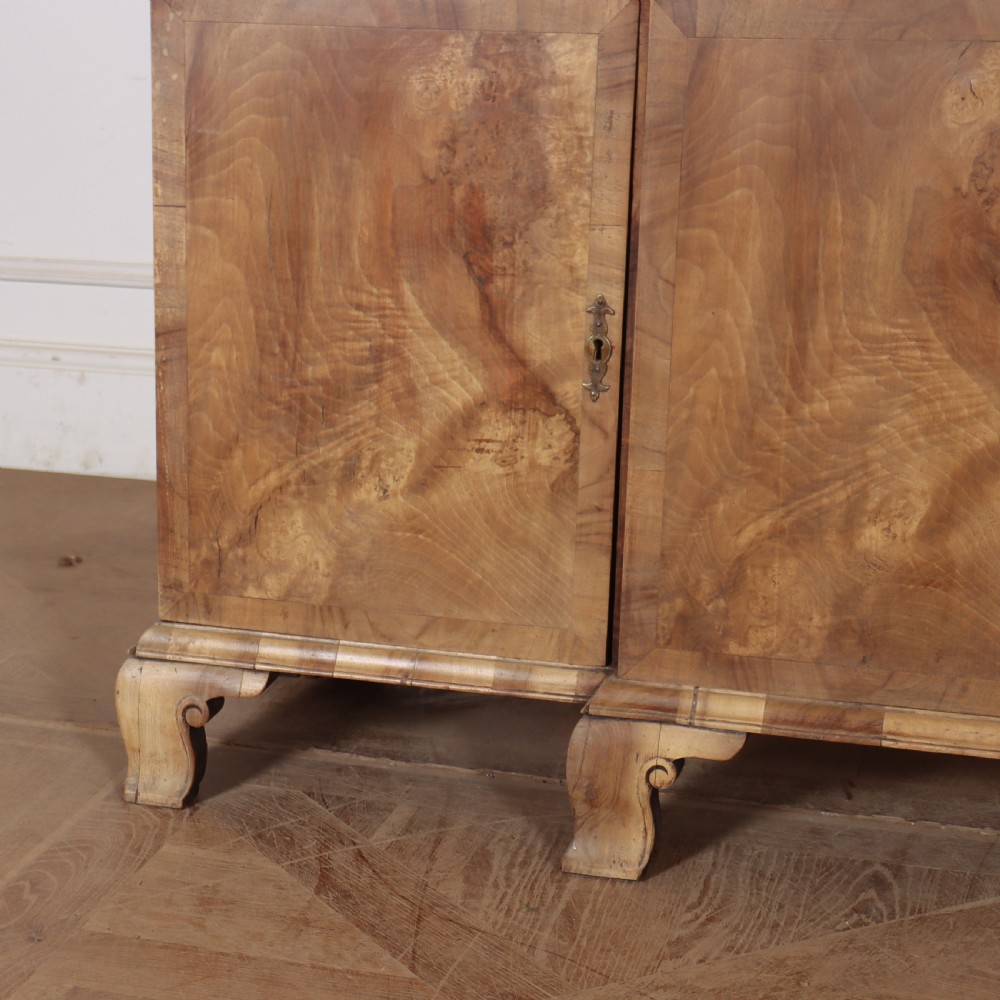 English Bleached Walnut Bookcase View IV