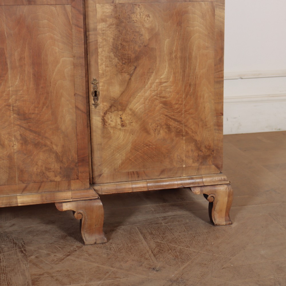 English Bleached Walnut Bookcase View V