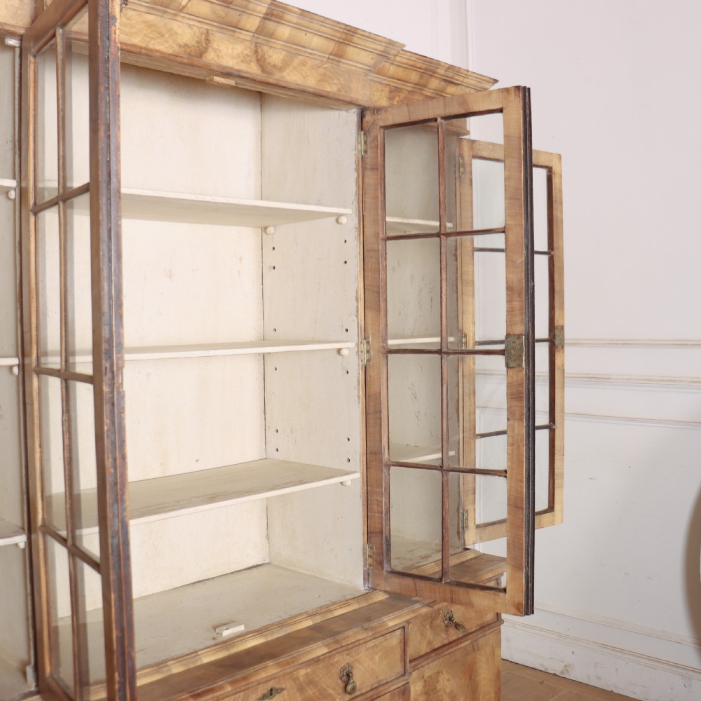 English Bleached Walnut Bookcase View XI