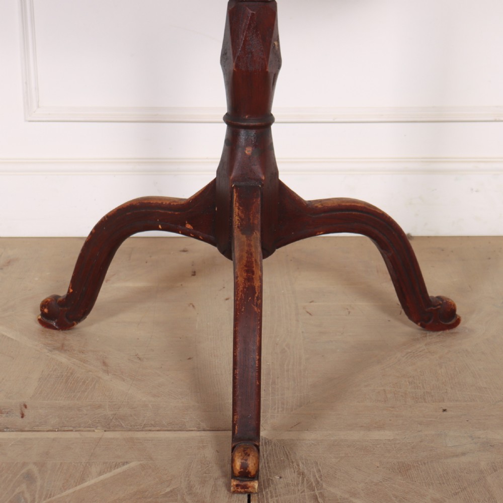 Swedish Original Painted Tripod Lamp Table View II