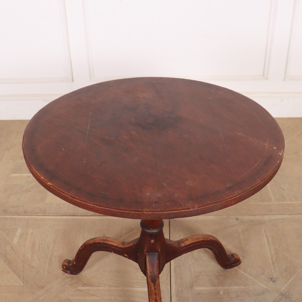 Swedish Original Painted Tripod Lamp Table View V
