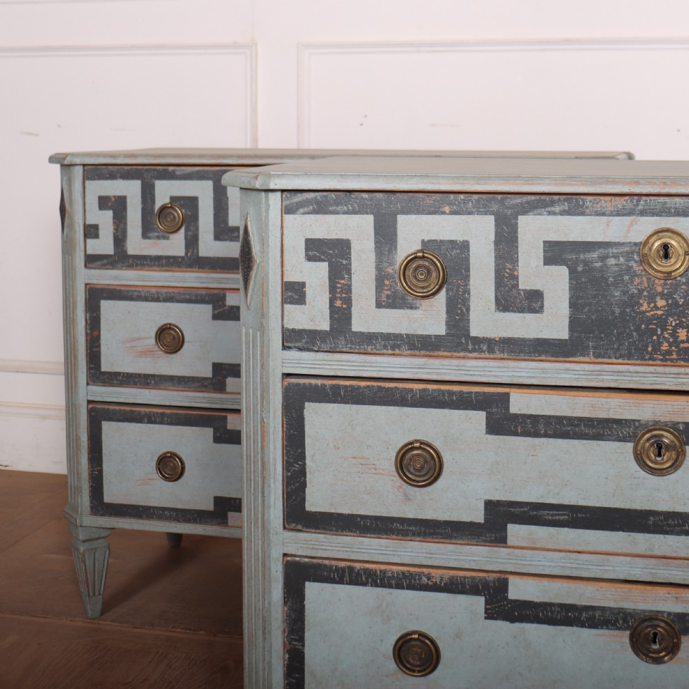 Pair of Swedish Painted Commodes View VI