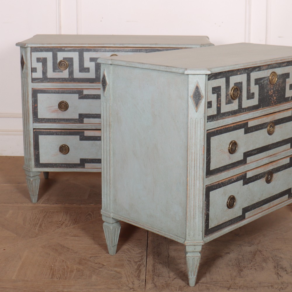 Pair of Swedish Painted Commodes View VII