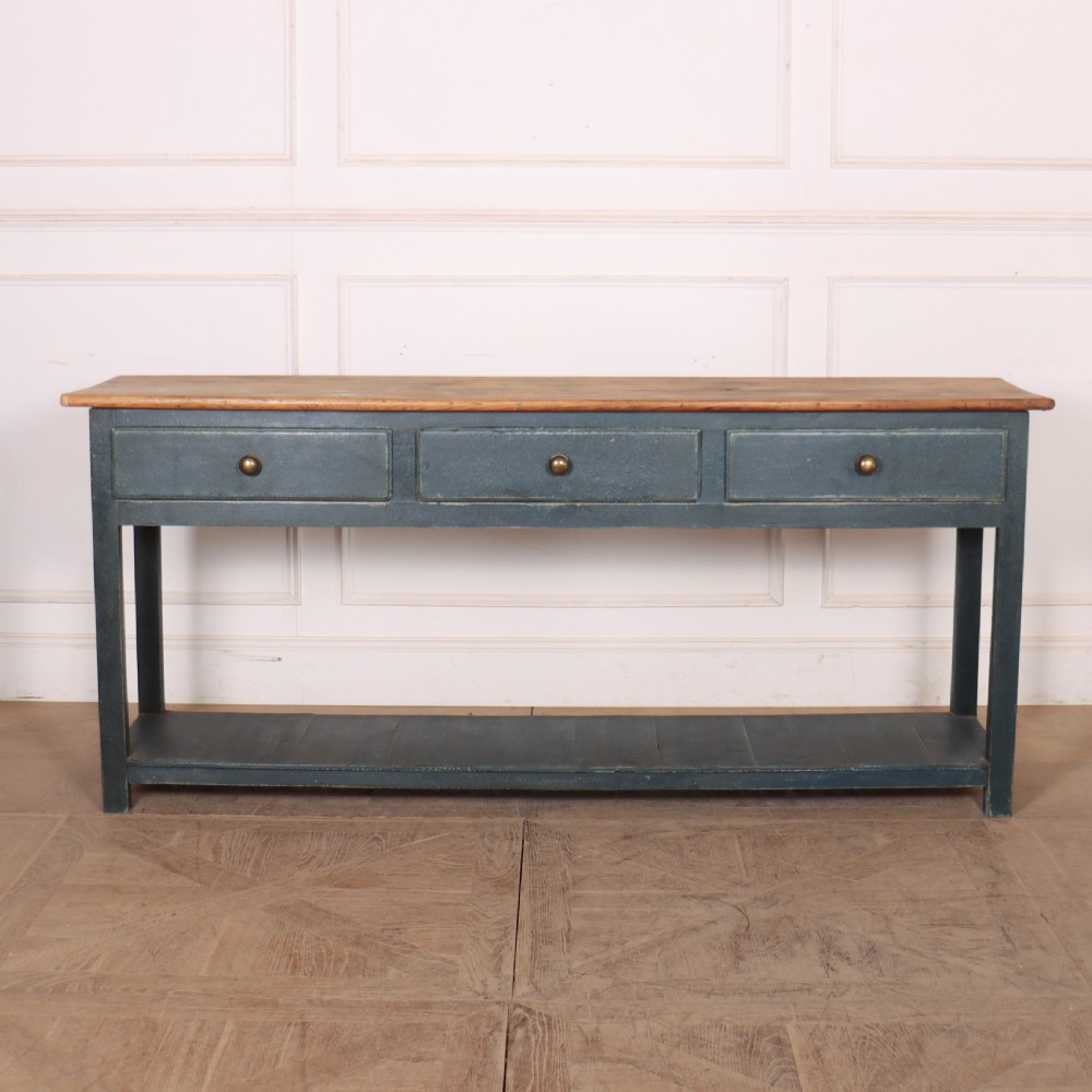 English Painted Potboard Dresser Base