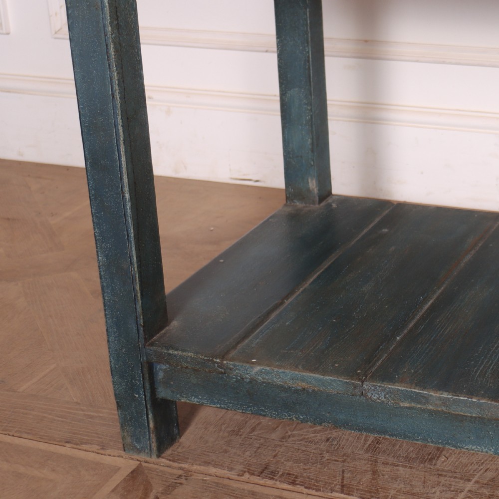 English Painted Potboard Dresser Base View V