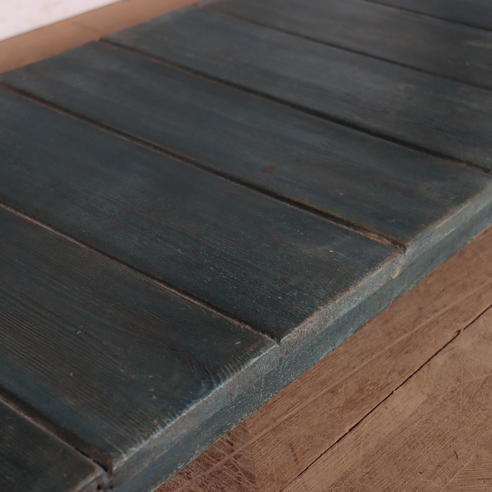 English Painted Potboard Dresser Base View VII