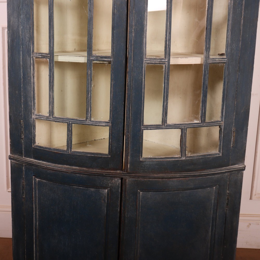 English Bowfront Corner Cupboard View IV