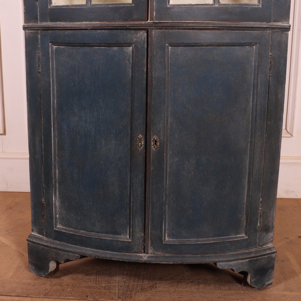 English Bowfront Corner Cupboard View VI