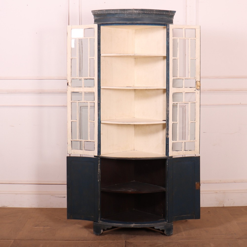 English Bowfront Corner Cupboard View VIII