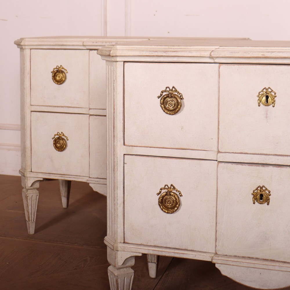 Pair of Swedish Painted Commodes View III