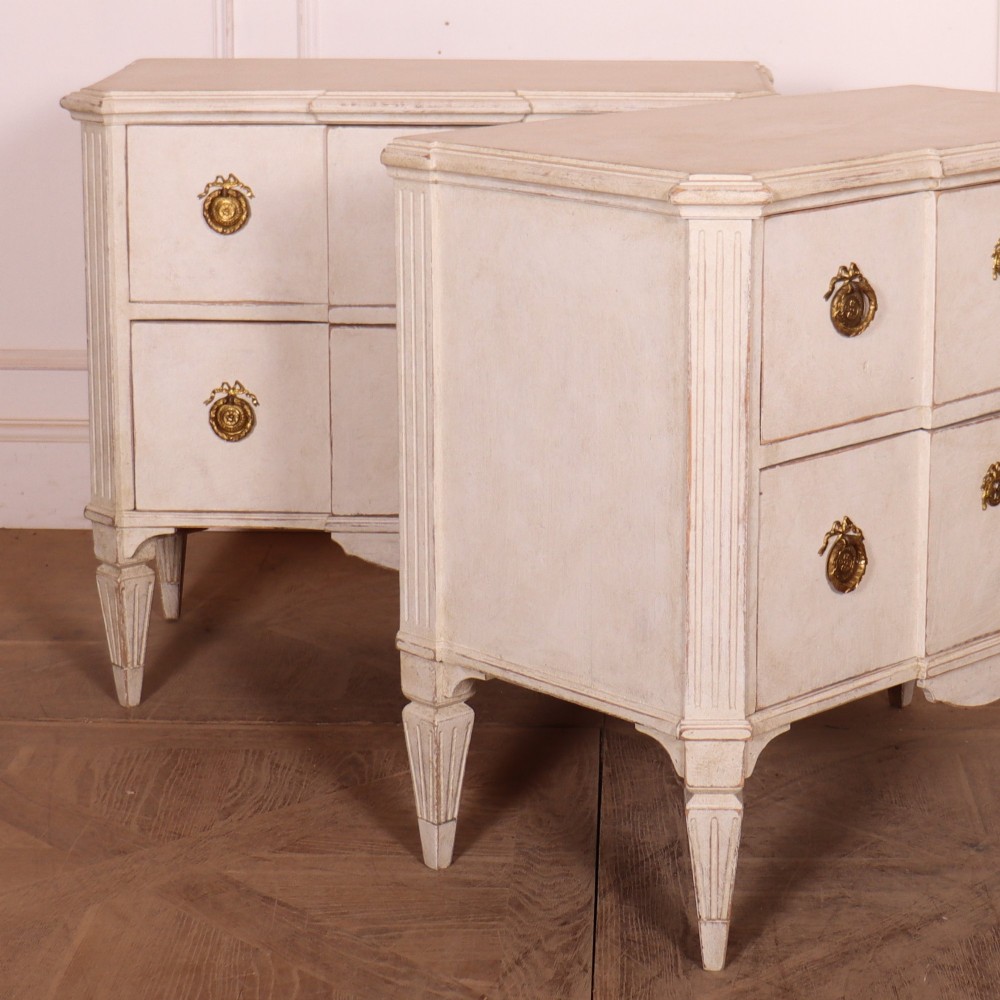 Pair of Swedish Painted Commodes View VII