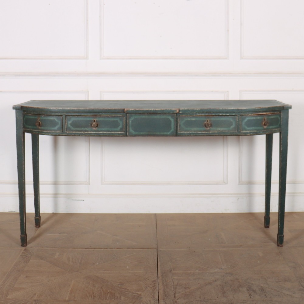 English Bowfronted Console Table