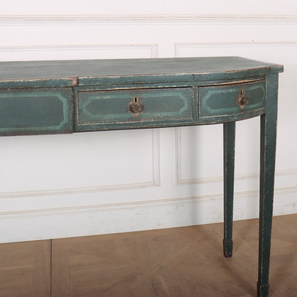 English Bowfronted Console Table View III