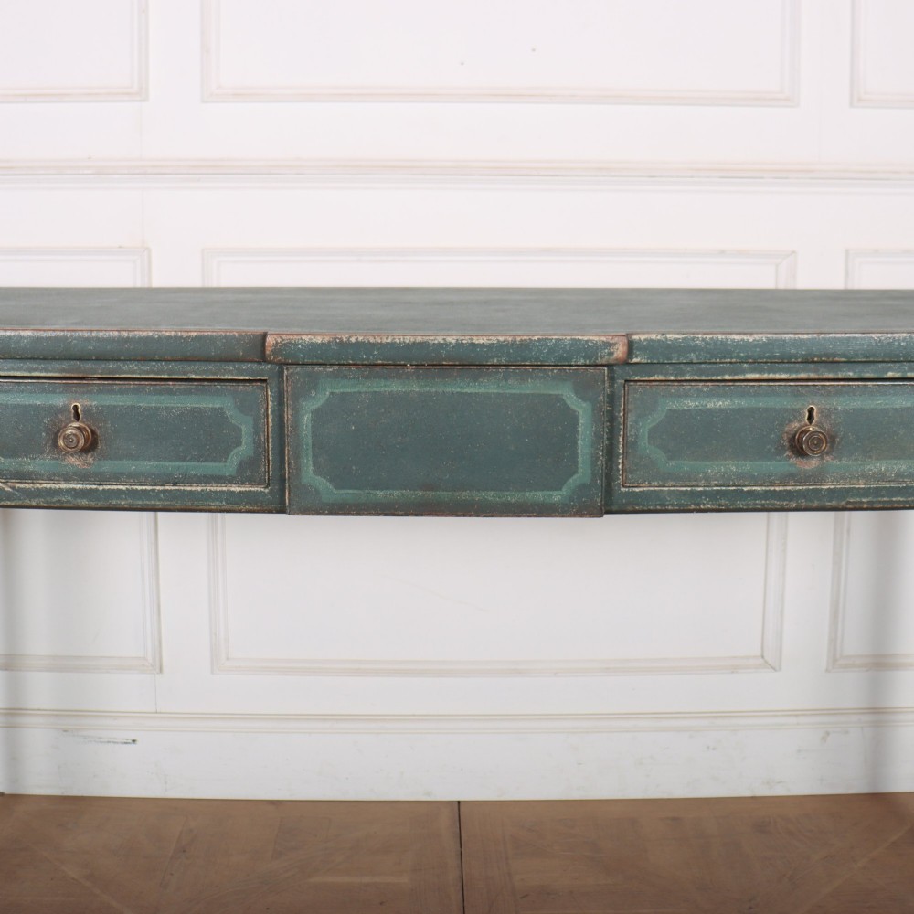 English Bowfronted Console Table View IV