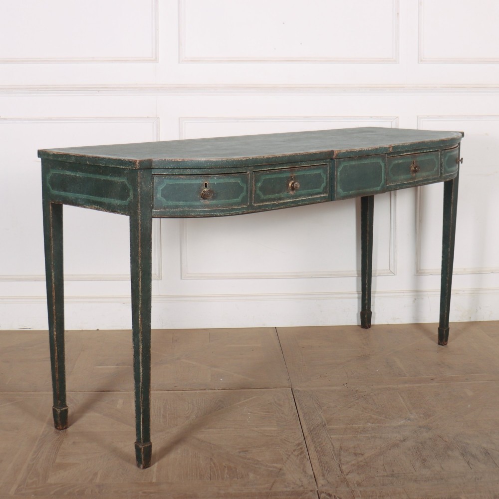 English Bowfronted Console Table View VI