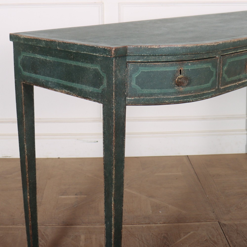 English Bowfronted Console Table View VII