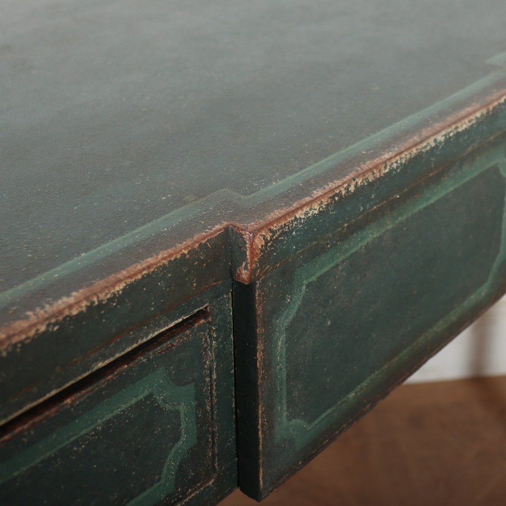 English Bowfronted Console Table View X
