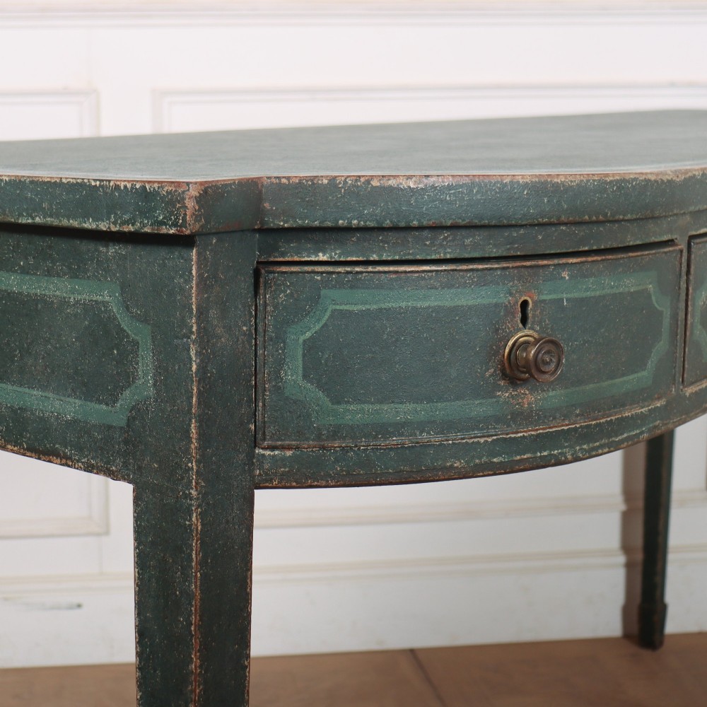 English Bowfronted Console Table View XI