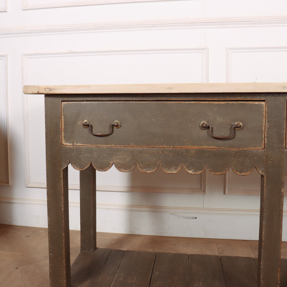 19th Century Painted Potboard Dresser Base View II
