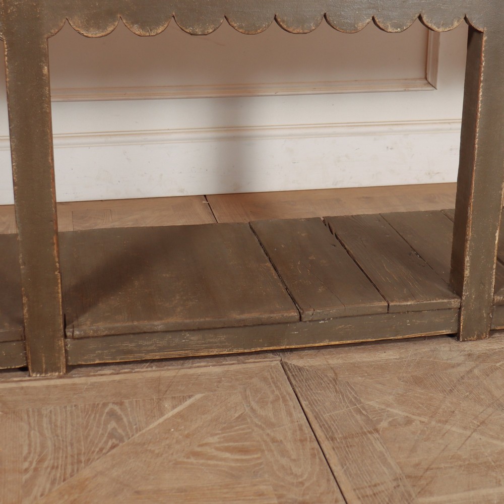 19th Century Painted Potboard Dresser Base View V