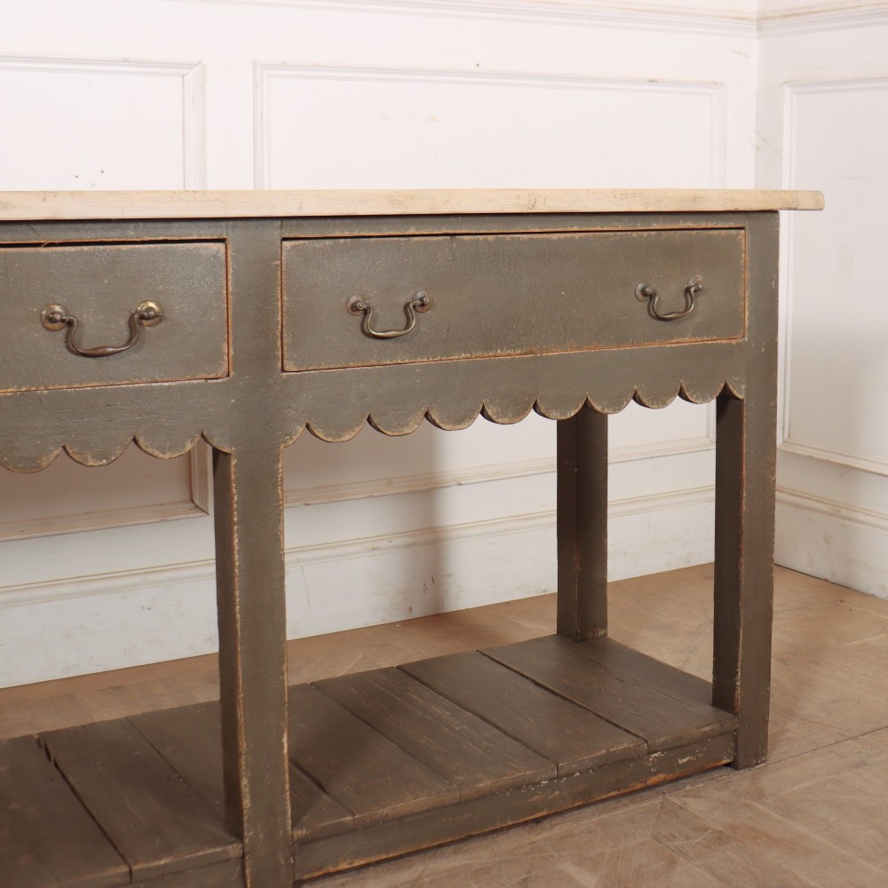 19th Century Painted Potboard Dresser Base View VI