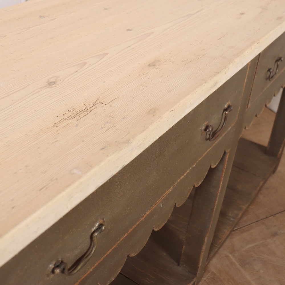 19th Century Painted Potboard Dresser Base View XII