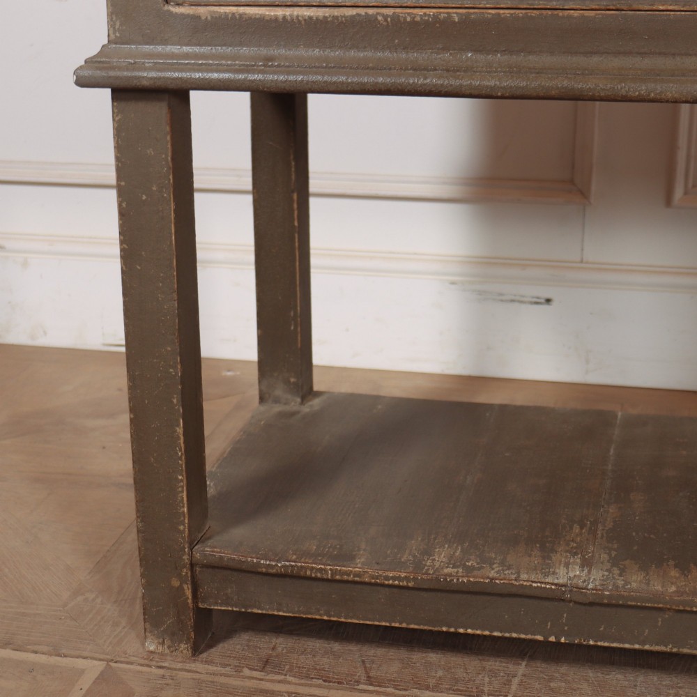 English Painted Potboard Dresser Base View III