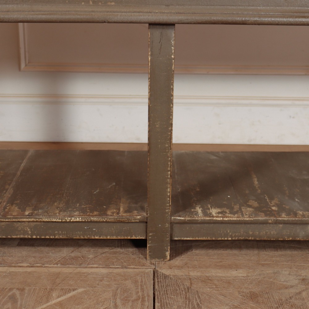 English Painted Potboard Dresser Base View V