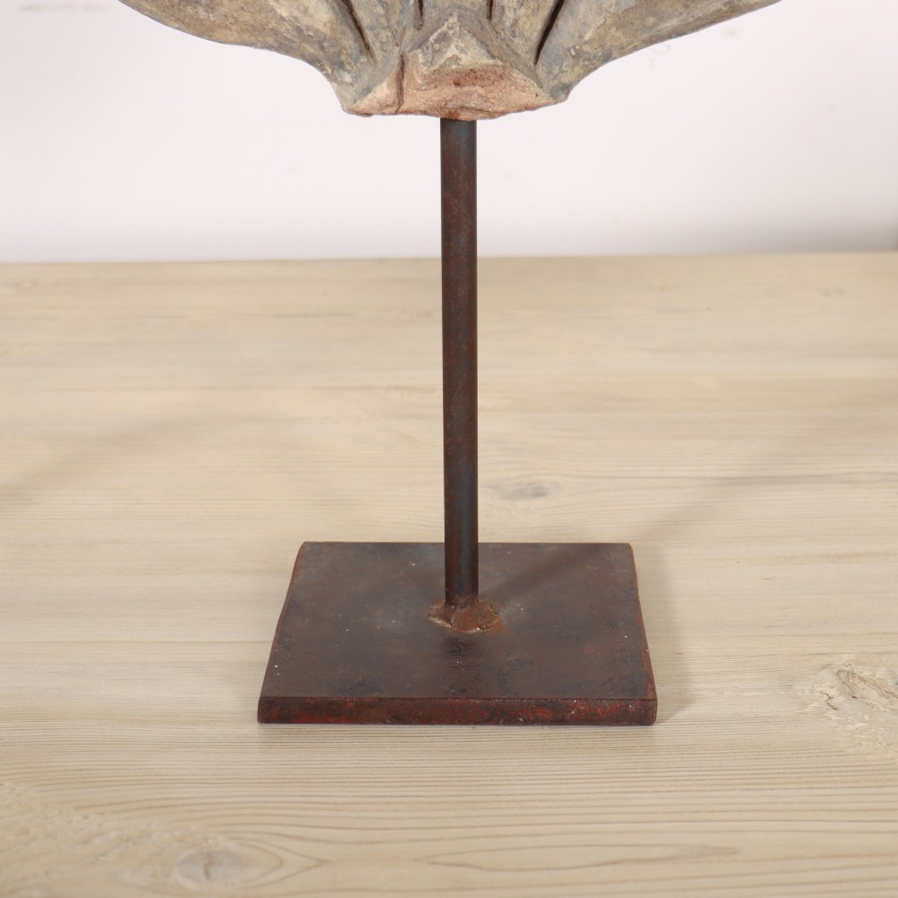 Pair of Stone Fragments on Stand View V