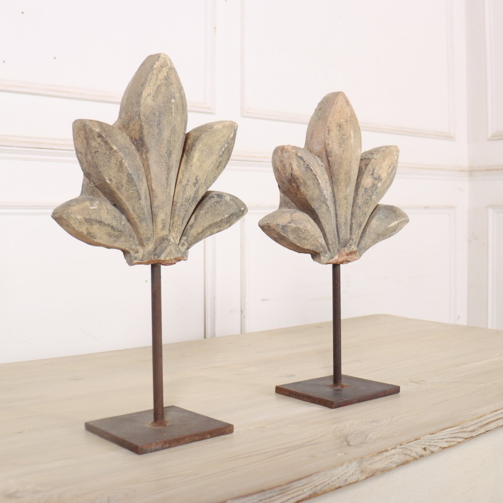 Pair of Stone Fragments on Stand View VI
