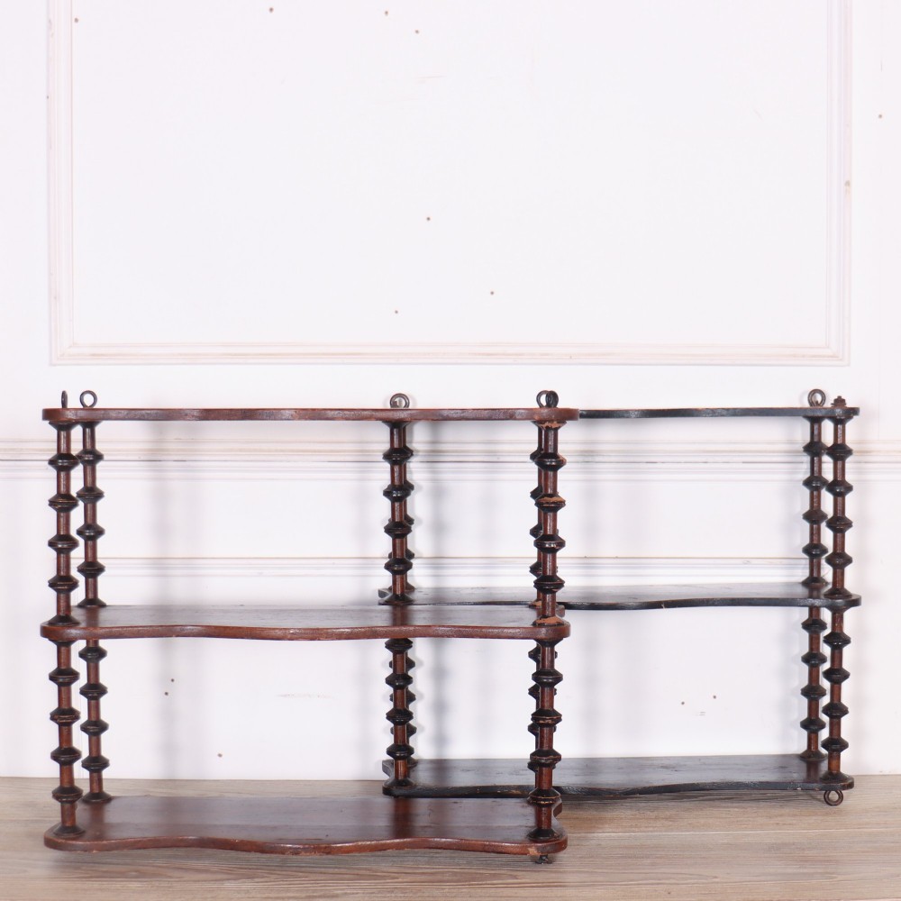 Near pair of English Shelves
