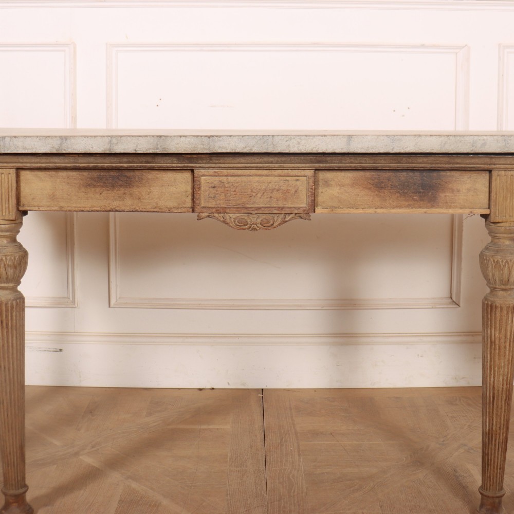 English Bleached Console Table View IV