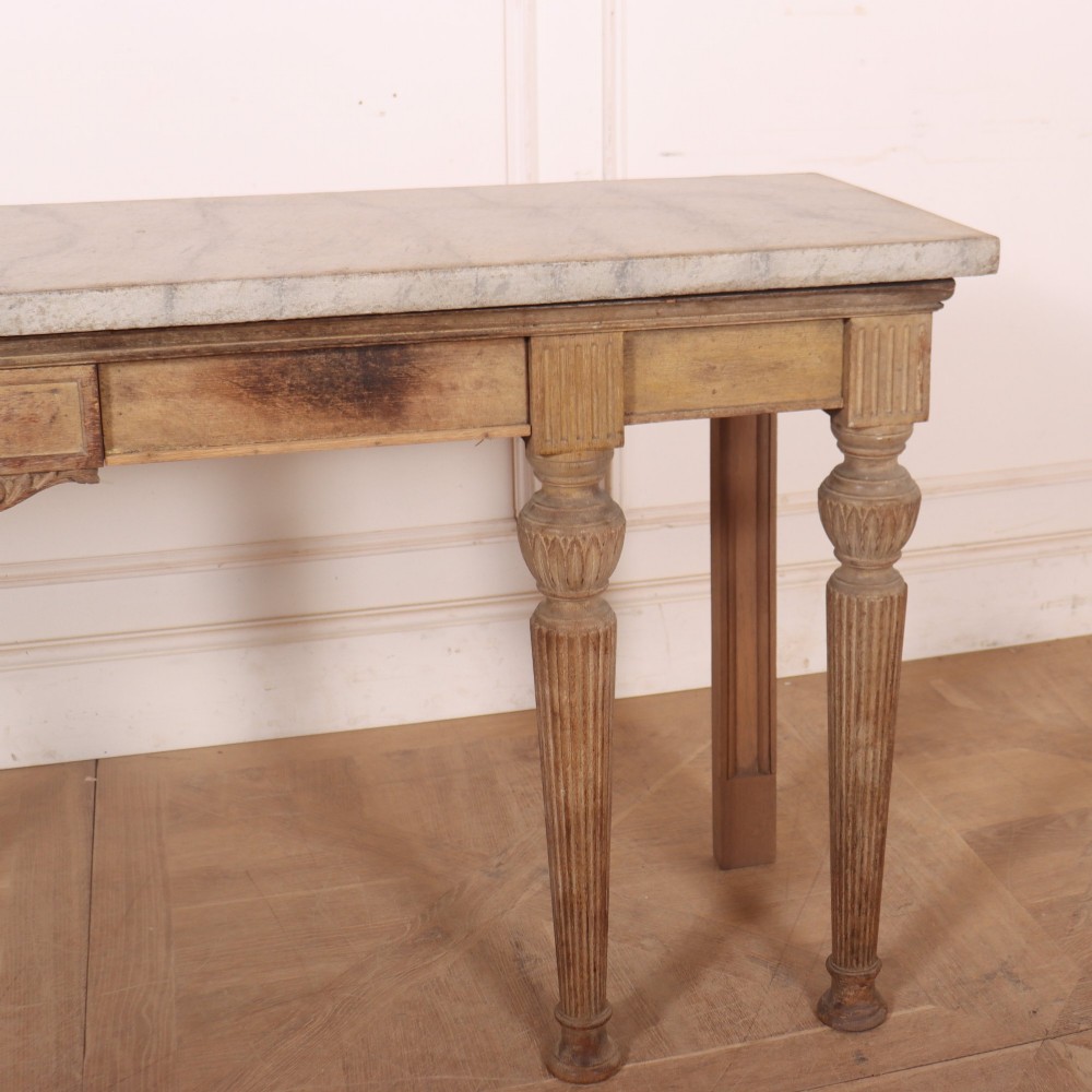English Bleached Console Table View V