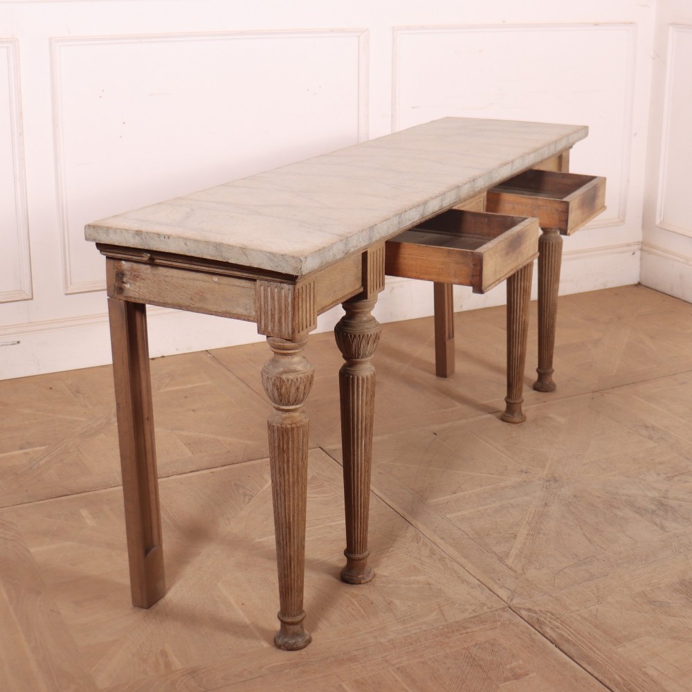 English Bleached Console Table View VII