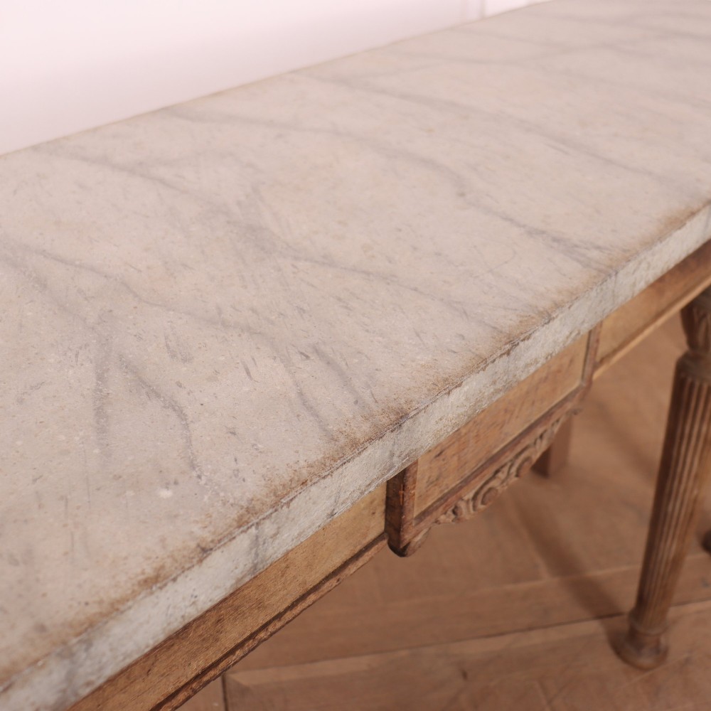 English Bleached Console Table View XI