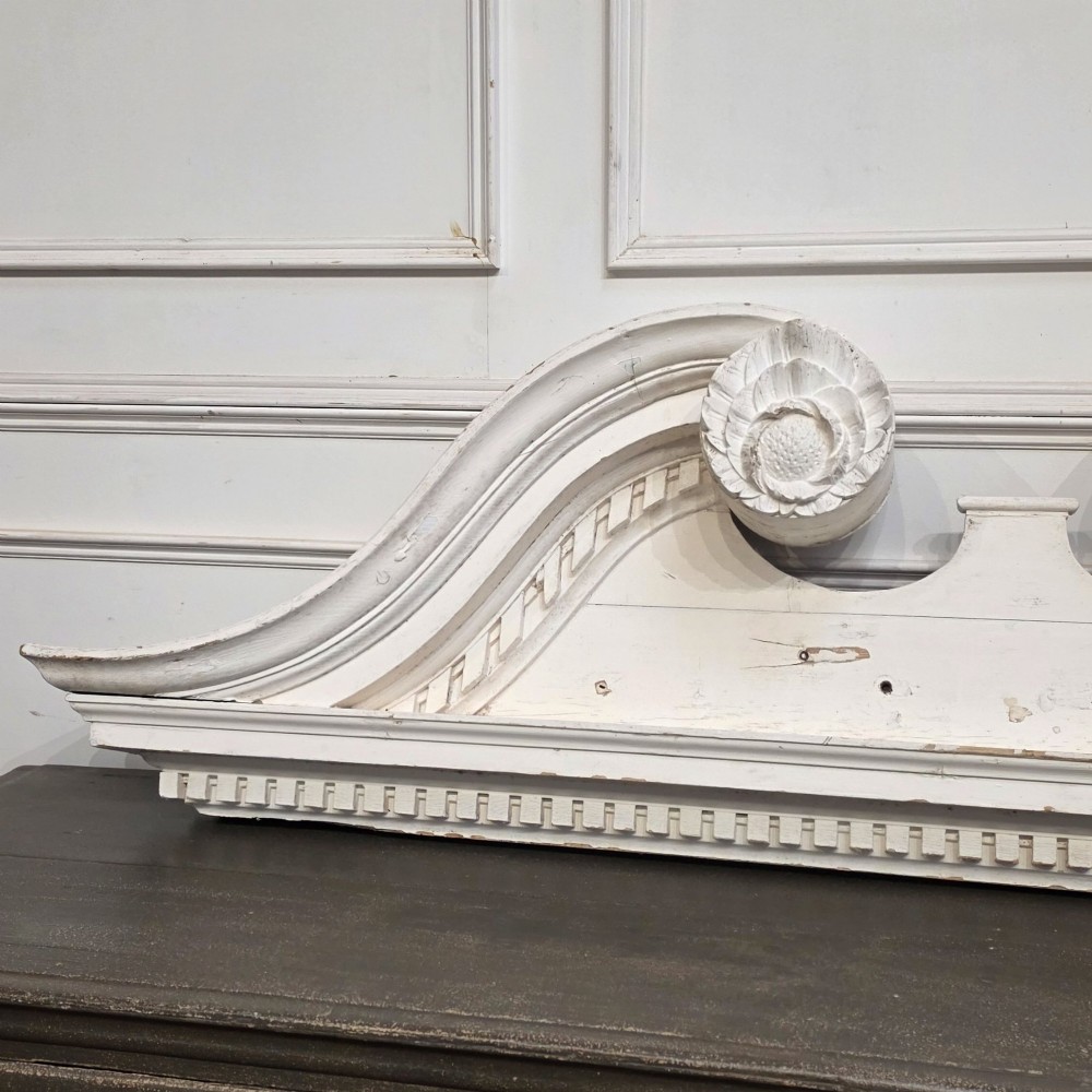 Large 19th C Overdoor Pediment View II