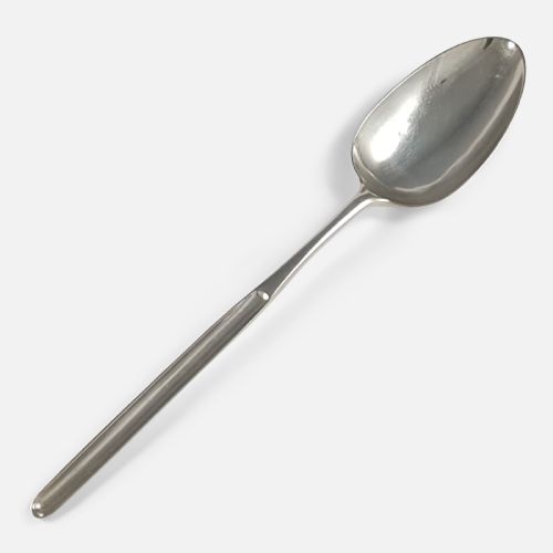 George II Silver Crested Marrow Scoop - 1754