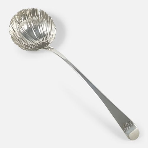 George III Silver Old English Pattern Soup Ladle - 1771
