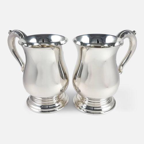 Pair of Sterling Silver Mugs - 1950
