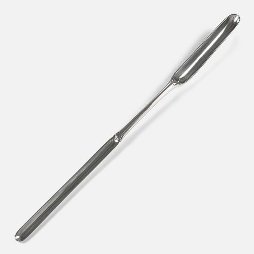 Victorian Silver Marrow Scoop - Elkington & Co - 1859