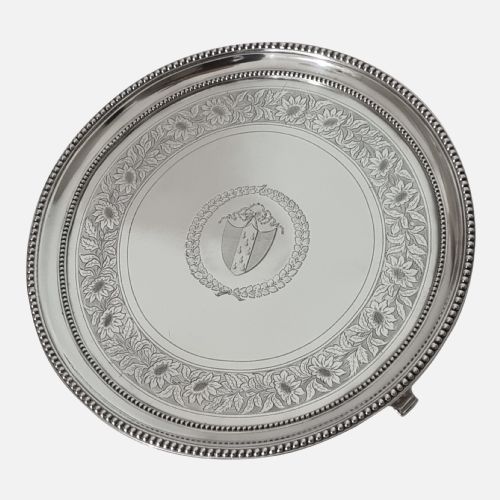 George III Sterling Silver Salver - William Bennett - 1814